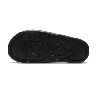 高田贤三 KENZO 20ss春夏 女士PVC拖鞋黑色LOGO图案 FA5 2MU103 P64 99 36码