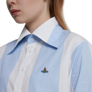 薇薇安·威斯特伍德 Vivienne Westwood 女士蓝白条纹棉质长袖衬衫 15010043-11510-PIO201-40