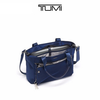 TUMI/途明 Voyageur系列 简约商务多用女士Mauren托特包 深蓝色/0196310MDT