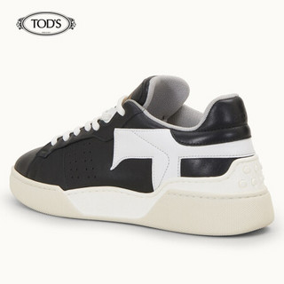 TOD'S 女士牛皮运动鞋 休闲鞋 礼盒礼品 黑色/白色 39.5