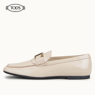 TOD'S 托德斯 2020春夏女士牛皮乐福鞋 XXW20C0CX50OW0 米白色 38.5