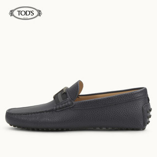 托德斯 TOD'S 2020春夏 男士牛皮豆豆鞋 平底鞋  礼盒礼品 深蓝色 39.5