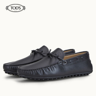 托德斯 TOD'S 2020秋冬 男士City系列牛皮豆豆鞋 平底鞋  礼盒礼品 黑色 42