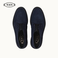 TOD'S 2020秋冬 男士绒面小牛皮踝靴 中筒靴 靴子 礼盒礼品  XXM89B0DM50HSE 蓝色 42.5