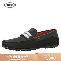 托德斯 TOD'S 2020秋冬 男士 托德斯 TOD'S for Ferrari绒面小牛皮豆豆鞋 平底鞋 礼盒礼品 黑色 44