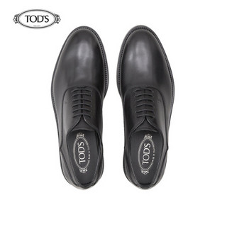 托德斯 TOD'S 2021早春 男士牛皮系带鞋 黑色 42