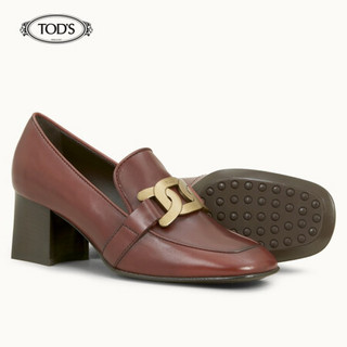 托德斯 TOD'S 2020秋冬 女士牛皮高跟鞋 红棕色 38