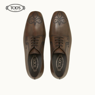 托德斯 TOD'S 2020秋冬 男士牛皮系带鞋  XXM66C0DG90D9C 棕色 40