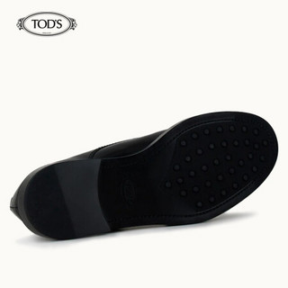 TOD'S 2021早春 女士牛皮孟克鞋 商务皮鞋 XXW59C0DZ80SHA 黑色 39