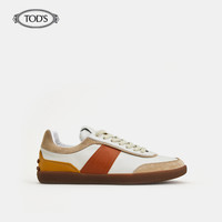 TOD'S 托德斯 2021早春新品新年限定男士牛皮运动鞋 XXM68C0DP30QG7 白色/黄色/红色 43
