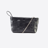 3.1 Phillip Lim 奢侈品 ODITA LATTICE POUCH系列 女士黑色牛皮单肩包  AS20-B910NBL-BLACK