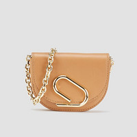 3.1 Phillip Lim 奢侈品 2021早春款包袋ALIX  MINI CARDCASE ON CHAIN系列AE21-S590NPO-CAMEL