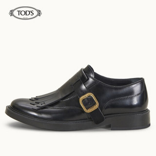 托德斯 TOD'S 2020秋冬 女士牛皮孟克鞋 礼盒礼品 黑色 35.5