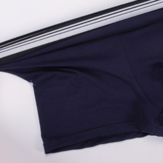 TINSINO 纤丝鸟 男士平角内裤套装 3条装(酒红+藏青+黑色) XL