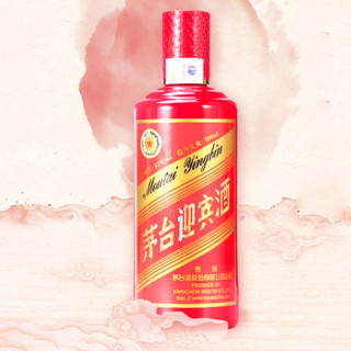 MOUTAI 茅台 迎宾酒 中国红 53%vol 酱香型白酒 500ml 单瓶装