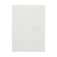 无印良品 MUJI 优质纸月周记笔记本/2020年12月开始 灰白色 18.2×25.7cm