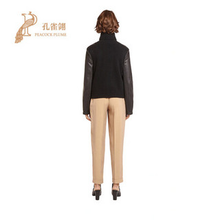 FERRAGAMO/菲拉格慕女装2020新款女士时尚经典纳帕羊皮外套夹克 黑色 XS