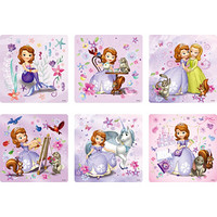 迪士尼(Disney) 儿童拼图玩具 小公主苏菲亚框式组合拼图男女孩礼物(古部拼图9片+16片+20片各2张)15DF2119