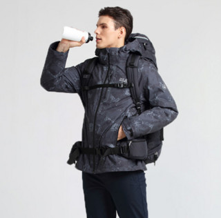 Jack Wolfskin 狼爪 ACTIVE OUTDOOR系列 男子冲锋衣 5118594-7781 深灰纹 M