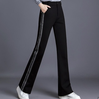 她池 T93Z1974A10 女士显瘦气质休闲裤