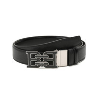 BALLY 巴利 男士皮质板扣式双面皮带腰带黑色 B CHAIN 35 M S 790 6237426 110cm