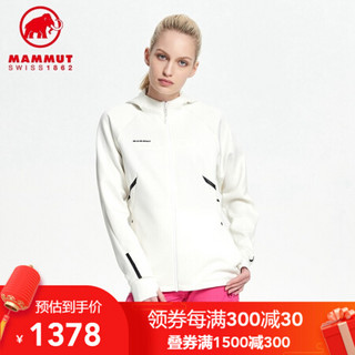 MAMMUT/猛犸象 Avers ML Hooded 女士秋冬舒适弹力透气连帽运动夹克外套 洋红色混色（1014-15703） L