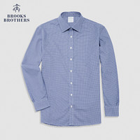 Brooks Brothers/布克兄弟男士21新品细点牛津纺免烫修身正装衬衫 4003-蓝色 15/H/4