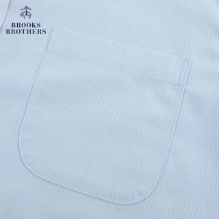 Brooks Brothers/布克兄弟男士21新品免烫提花面料正装衬衫商务 1000081673  4000-淡蓝色 15/H/3