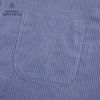 Brooks Brothers/布克兄弟男士21新品免烫提花面料正装衬衫商务 4003-蓝色 16/H/2