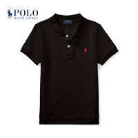 Ralph Lauren/拉夫劳伦男童 2021年春季棉质网布Polo衫RL35298 001-黑色 3/3T