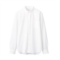 MUJI 无印良品 女士长袖衬衫 BCB02C0A 白色 XL