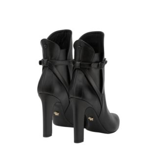 孔雀翎versace范思哲女鞋美杜莎饰带皮靴 尖头短靴dsr470o-dvt5p 39