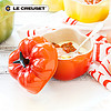 法国 LE CREUSET 酷彩炻瓷 万圣节南瓜形烤罐烤碗炖甜品家用烘焙