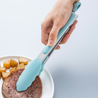 MAXCOOK美厨牛排夹防烫食品夹硅胶沙拉夹食物夹蛋糕夹面包夹烘焙烧烤夹子 硅胶食品夹-MCPJ348