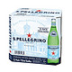 有券的上：S.PELLEGRINO 圣培露 含气天然矿泉水 玻璃瓶装 750ml*12瓶