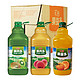  汇源果汁大桶2.5L*6瓶整箱代餐饮料早餐速食果味桃橙汁懒人食品　