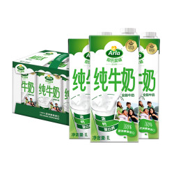 Arla 爱氏晨曦 全脂纯牛奶 1L*6盒 *3件