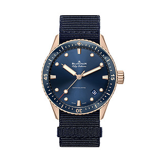 BLANCPAIN 宝珀 Fifty Fathoms五十噚 BATHYSCAPHE系列 43毫米手动上链腕表 5000 36S40 NAOA