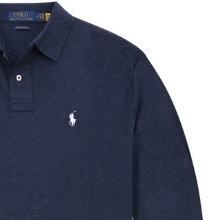 Ralph Lauren/拉夫劳伦男装 经典款定制修身棉质Polo衫RL12721 400-蓝色 M