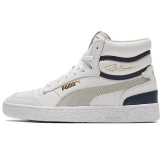 彪马 PUMA 男女 生活系列 Ralph Sampson Mid 运动 休闲鞋 370847 04 白-灰-蓝 37码 UK4码