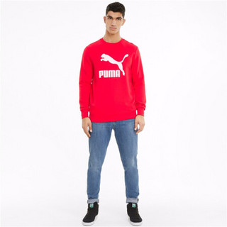 彪马 PUMA 男子 生活系列 Classics Logo Crew TR 针织卫衣 531366 11 鲜红色 亚洲码 XL 185/104A