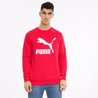 彪马 PUMA 男子 生活系列 Classics Logo Crew TR 针织卫衣 531366 11 鲜红色 亚洲码 XXL 190/108A