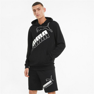 彪马 PUMA 男子 基础系列 BIG LOGO Hoodie TR 针织卫衣 588667 01 黑色 亚洲码 S 170/92A