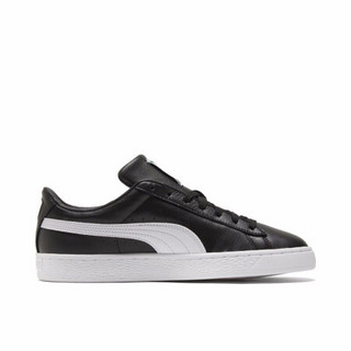 彪马 PUMA 男女同款 生活系列 Basket Classic XXI 休闲鞋 374923 04 黑色-白 41 UK7.5