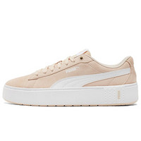 彪马 PUMA 女子 基础系列 Smash Platform 运动 休闲鞋 373037 06 流沙色-彪马白 37码 UK4码