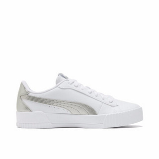 彪马 PUMA 女子 基础系列 Carina Crew 休闲鞋 368879 01 白-银色 35.5 UK3