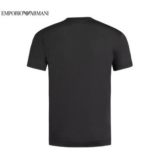阿玛尼EMPORIO ARMANI奢侈品男装21春季EA男士棉T恤衫 3K1TM5-1JDXZ BLACK-0999黑色 XS