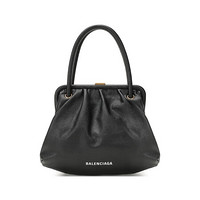 巴黎世家 BALENCIAGA 女士牛皮手提单肩包黑色 638710 1IZOM 1000