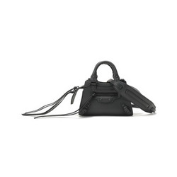 BALENCIAGA 巴黎世家 女士牛皮手提单肩斜挎包黑色 638527 11R17 1000