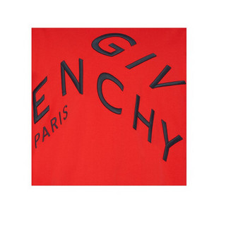 Givenchy纪梵希男装卫衣运动衫圆领对比色品牌REFRACTED刺绣时尚休闲 BMJ07H30AF XXL